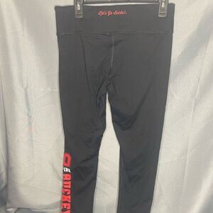 PINK Victoria's Secret Ohio State Black Leggings